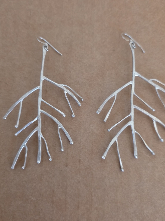 The Unbranded Brand Jewelry - Silver Branch Dangle Earrings - Women Jewelry